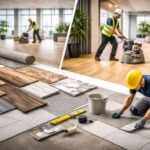 flooring works